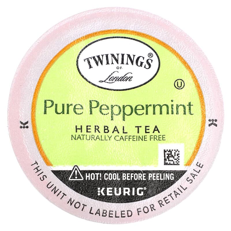 Herbal Tea, Pure Peppermint, Caffeine Free, 24 K-Cups, 0.11 oz (3 g) Each