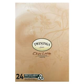Twinings, 印度茶拿铁红茶，24 K 杯豆荚