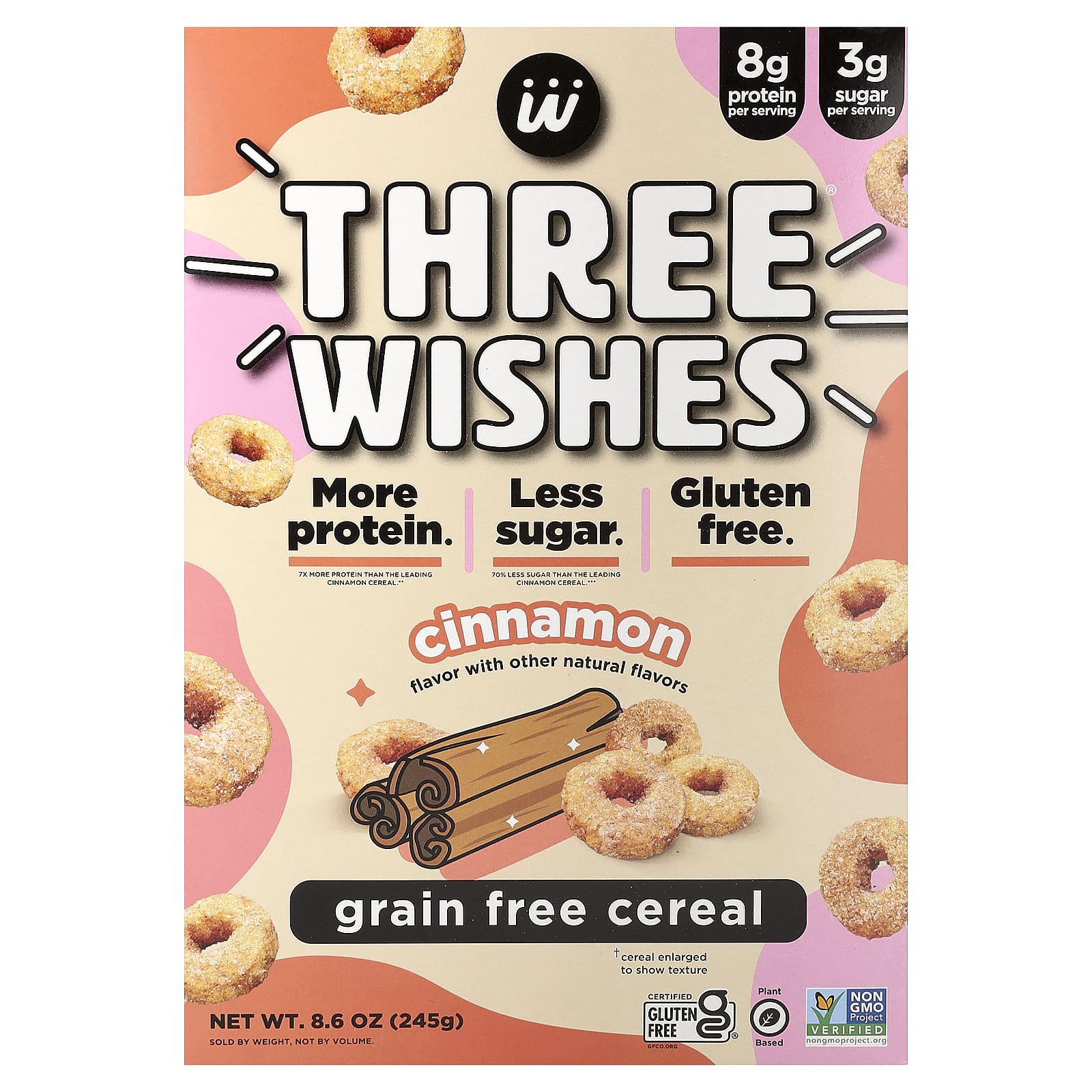 Grain Free Cereal, Cinnamon, 8.6 oz (245 g)