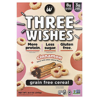 Three Wishes, Cereal sin cereales, Canela`` 245 g (8,6 oz)
