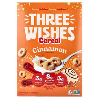 Three Wishes, Grain Free Cereal, Cinnamon, 8.6 oz (245 g)