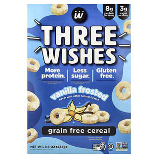 Three Wishes, Cereal sin cereales, Helado de vainilla, 245 g (8,6 oz)