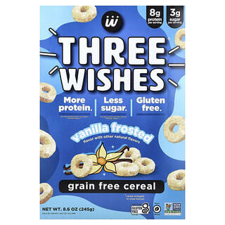 Three Wishes, Grain Free Cereal, Vanilla Frosted, 8.6 oz (245 g)