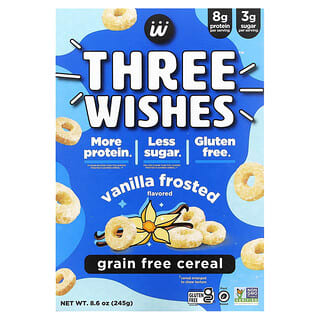 Three Wishes, Céréales sans céréales, givrées à la vanille, 245 g