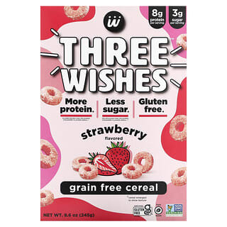 Three Wishes, Grain Free Cereal, Strawberry, 8.6 oz (245 g)