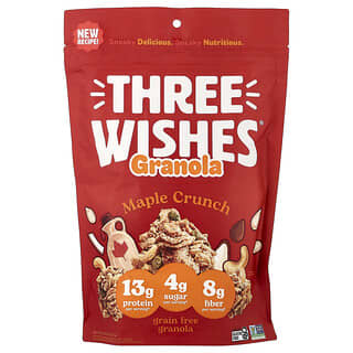 Three Wishes, Жаңғақ қосылмаған гранола, жәнек қалыңқырағы, 8 унция (227 г)