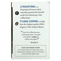 Tylers Coffees, Café biologique, ordinaire, sans acide, 16 capsules K-Cup, (8 g) chacune