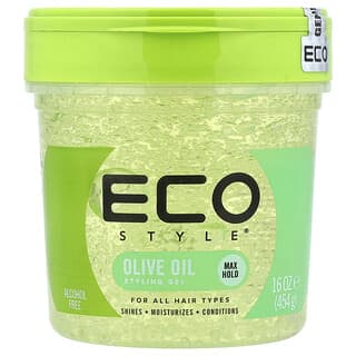 Eco Style, Styling Gel, Max Hold, All Hair Types, Olive Oil , 16 oz (454 g)