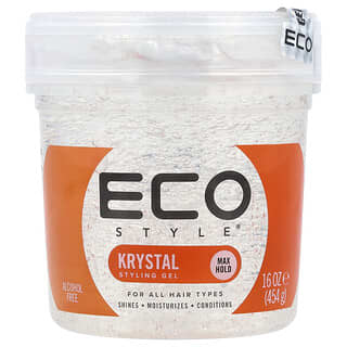 Eco Style, Styling Gel, Max Hold, All Hair Types, Krystal , 16 oz (454 g)