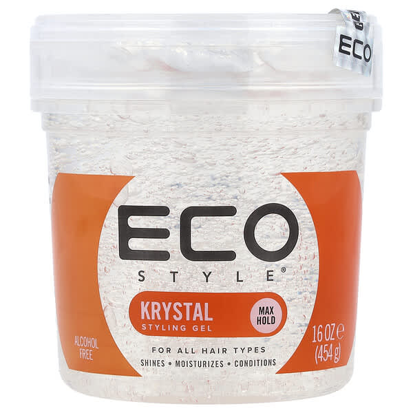 Eco Style, 스타일링 젤, 맥스 홀드, 모든 모발용, 크리스탈, 454g(16oz)