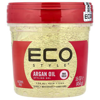 Eco Style, Styling Gel, Max Hold, For All Hair Types, Argan Oil , 16 oz (454 g)