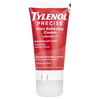 Tylenol, Precise, Pain Relieving Cream, Fragrance Free, 4.0 oz (113 g)