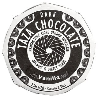 Taza Chocolate, Taza Dark Chocolate, Vanilla, 2 Discs, 2.7 oz (77 g)