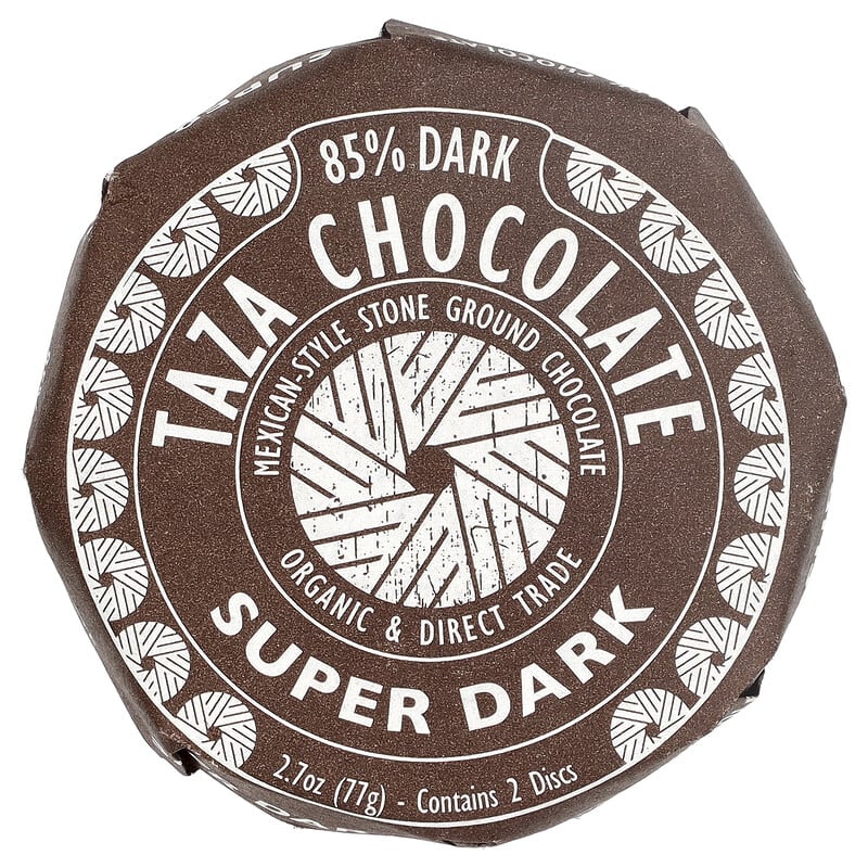 ダークチョコレートディスク、スーパーダーク、2個、77g（2.7オンス）
