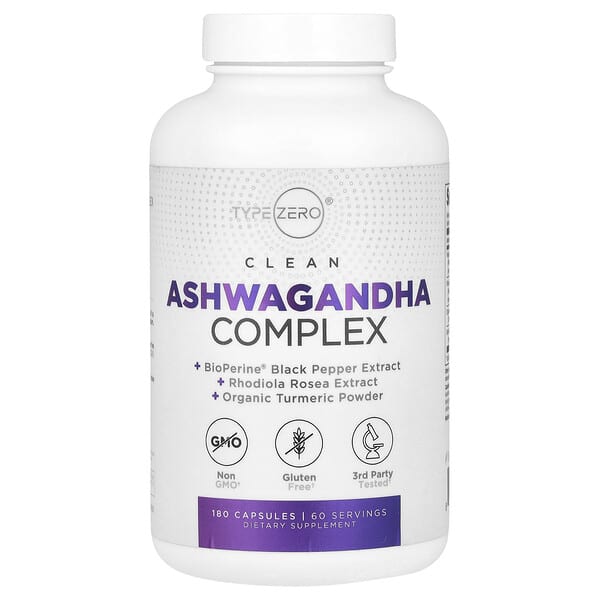Clean, Ashwagandha Complex, 180 Capsules