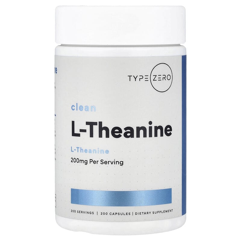 クリーン、L-テアニン、200mg、200粒
