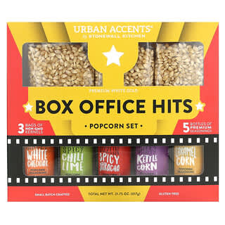 Urban Accents, Box Office Hits, Ensemble de pop-corn, 8 pièces