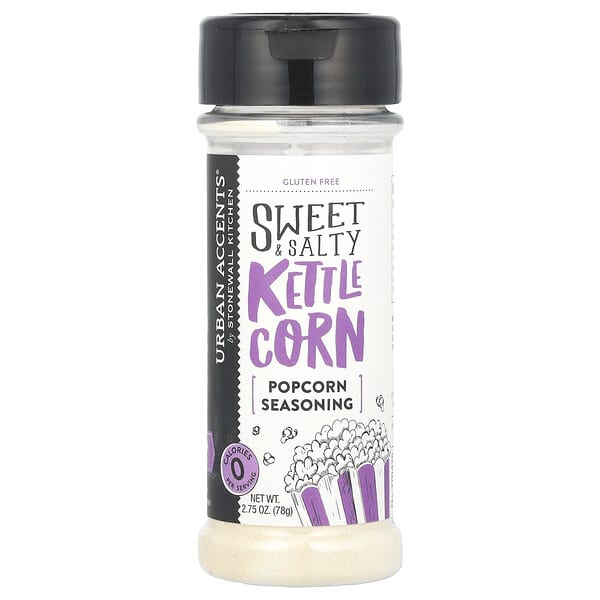 Urban Accents, Popcorn Seasoning, Popcorn-Gewürzmischung, süßer und salziger Futtermais, 78 g (2,75 oz.)