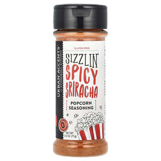 Urban Accents, Condimento para palomitas de maíz, Sriracha picante y chisporroteante, 71 g (2,5 oz)