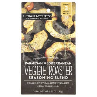 Urban Accents, 베지 로스터 시즈닝 블렌드, 지중해산 파마산 맛, 35g(1.25oz)