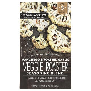 Urban Accents, Mistura de Tempero Vegetal para Assar, Manchego e Alho Assado, 50 g (1,75 oz)