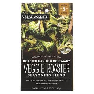 Urban Accents, Mezcla de condimentos para asar vegetales, Ajo tostado y romero`` 35 g (1,25 oz)