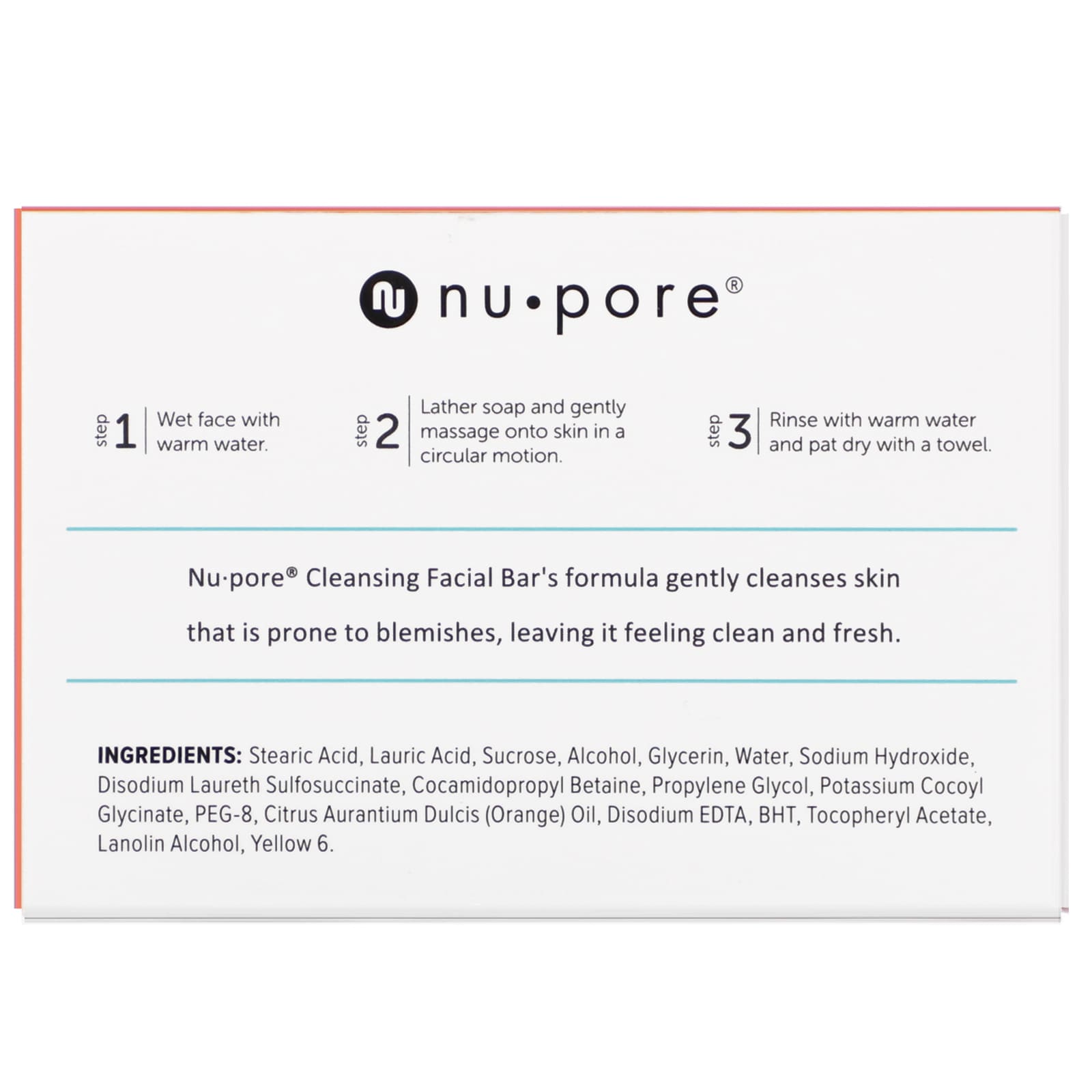 NuPore, Cleansing Facial Bar for BlemishProne Skin, 3.5 oz (100 g)