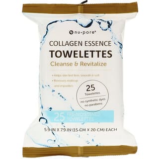 Nu-Pore, Toallitas con esencia de colágeno, 25 toallitas