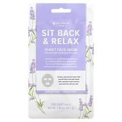 Nu-Pore, Sit Back & Relax Beauty Sheet Face Mask, Lavender, 1 Sheet, 1.05 oz (29.7 g)