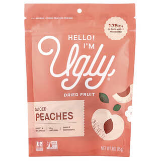 Hello! I'm Ugly, Frutos secos, Melocotones en rodajas, 85 g (3 oz)