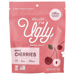 Hello! I'm Ugly, Dried Fruit, Whole Cherries, 4 oz (113 g)