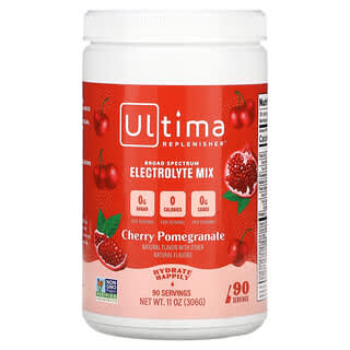 Ultima Replenisher, Mélange d'électrolytes régénérant Ultima, Cerise et grenade, 306 g
