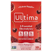 Ultima Replenisher, 6 Essential Electrolytes, Daily Electrolyte Drink Mix, Cherry Pomegranate, 10 Stickpacks, 0.12 oz (3.5 g) Each