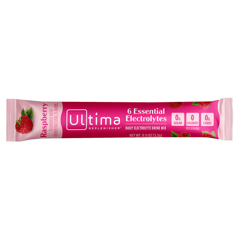 Electrolyte Mix, Elektrolyt-Mix, Himbeere, 20 Pckchen, je 3,2 g (0,11 oz.)