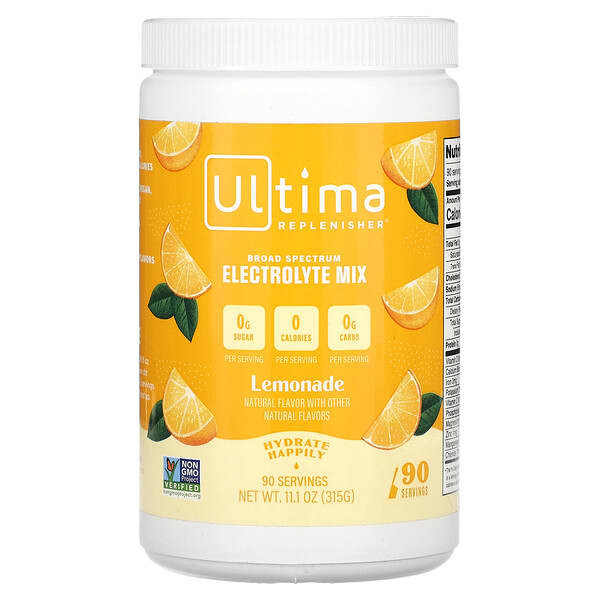 Ultima Replenisher, Ultima補充劑電解質粉，檸檬水，11.1盎司（315克）