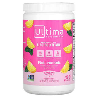 Ultima Replenisher, Смесь электролитов, розовый лимонад, 270 г (9,5 унции)