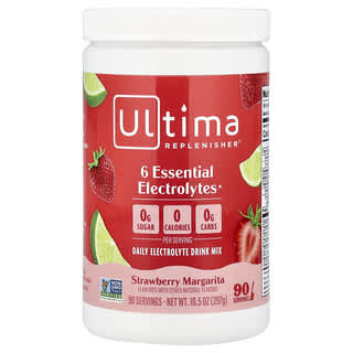 ألتيما ريبلينيشر‏, 6 إلكتروليتات أساسية ، مزيج شراب إلكتروليت يومي ، بنكهة الفراولة ، 10.5 أونصة (297 جم)