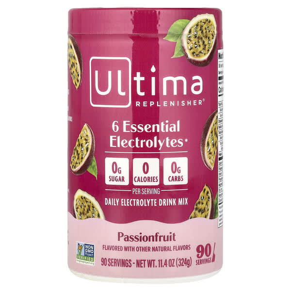 Ultima Replenisher, 電解質混合飲品，西番蓮味，11.4 盎司（324 克）