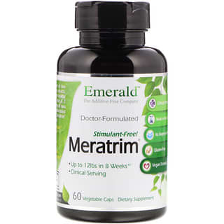 Emerald Laboratories, Meratrim，无兴奋剂，400 毫克，60 粒植物胶囊