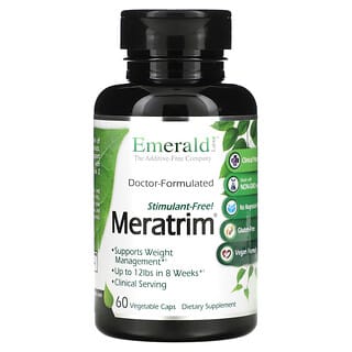 Emerald Laboratories, Meratrim, без стимуляторов, 400 мг, 60 растительных капсул
