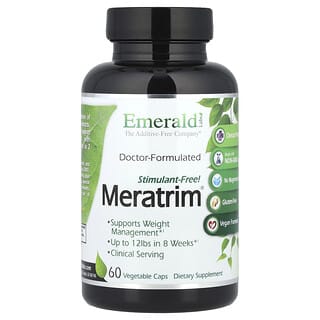 Emerald Laboratories, Meratrim, Sin estimulantes, 400 mg, 60 cápsulas vegetales