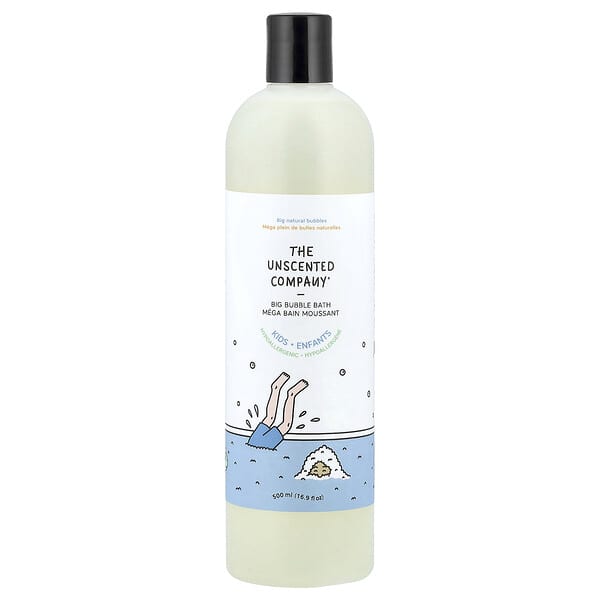 The Unscented Company, 어린이용, Big 버블 배스, 향료 무함유, 500ml(16.9fl oz)