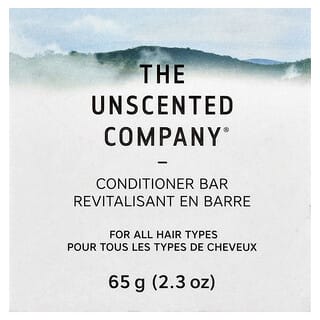 The Unscented Company, Conditioner Bar, For All Hair Types , 2.3 oz (65 g)