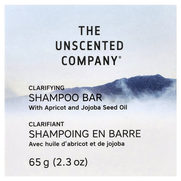 The Unscented Company, Clarifying Shampoo Bar, For Fine to Wavy Hair Types, 2.3 oz (65 g)