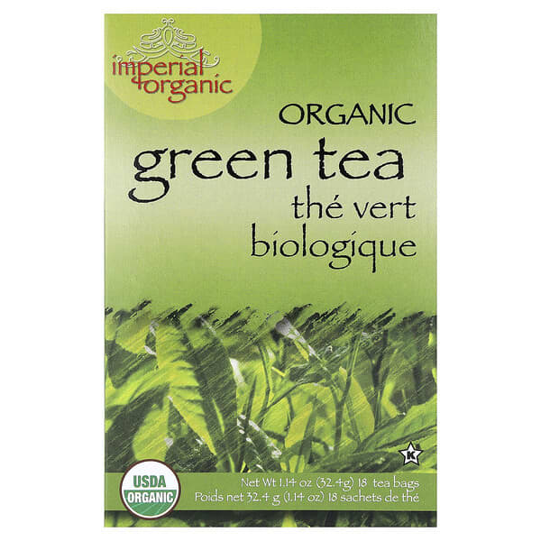 Uncle Lee's Tea, Imperial Organic, 녹차, 티백 18개, 32.4g(1.14oz)