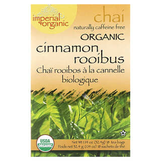 Uncle Lee's Tea, Imperial Organic, Cinnamon Rooibos Chai, Caffeine Free, 18 Tea Bags, 1.14 oz (32.4 g)