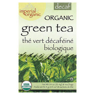 Uncle Lee's Tea, Imperial Organic, Té verde, Descafeinado`` 18 bolsitas de té, 32,4 g (1,14 oz)