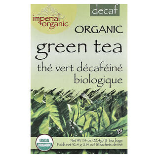 Uncle Lee's Tea, Imperial Organic, Té verde, Descafeinado`` 18 bolsitas de té, 32,4 g (1,14 oz)