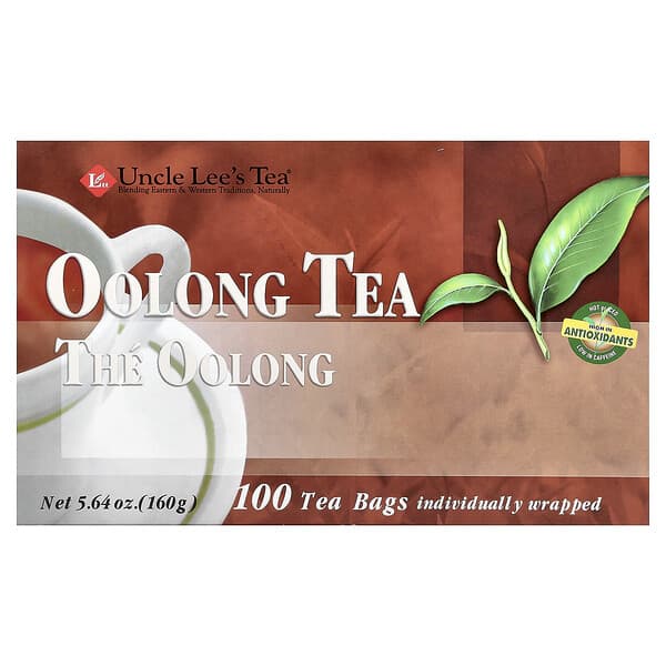 Uncle Lee's Tea, 우롱차, 우롱, 티백 100개, 160g(1.12oz)