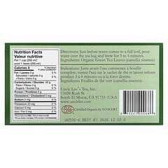 Organic Matcha Green Tea - 40 Tea Bags - Uncle Lee's Tea